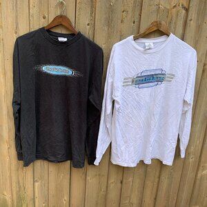 LOT OF 2 Adidas Big Logo Shirts M-L